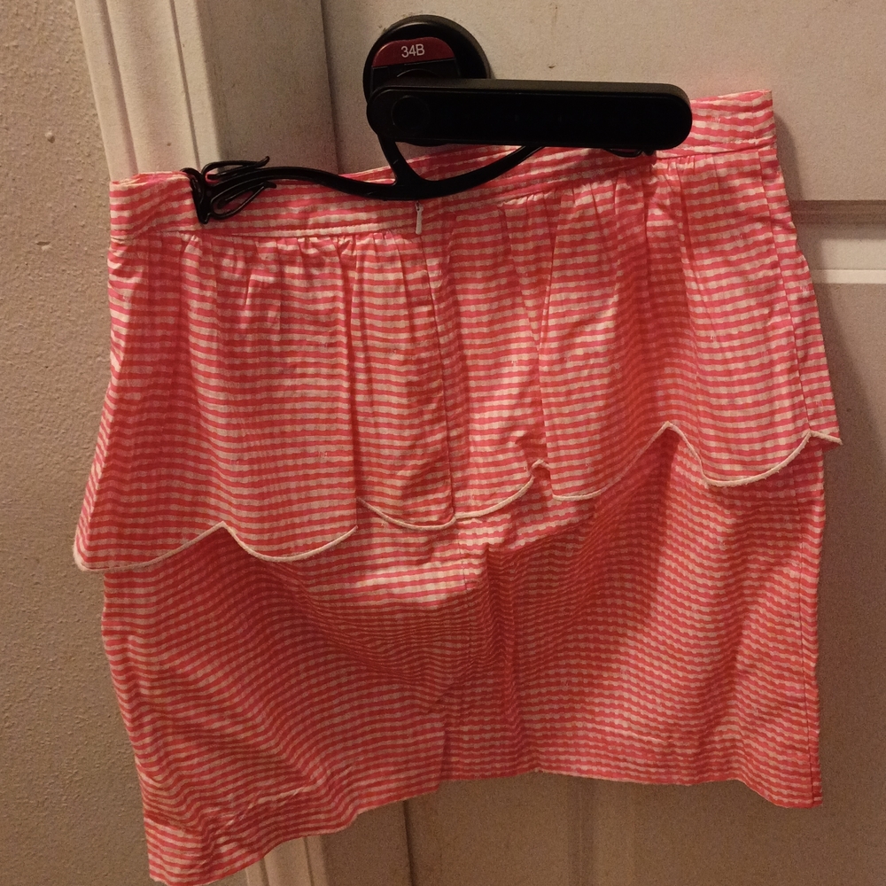 Lilly Pulitzer Pink and White Mini Skirt